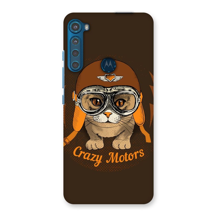 Crazy cat Back Case for Motorola One Fusion Plus