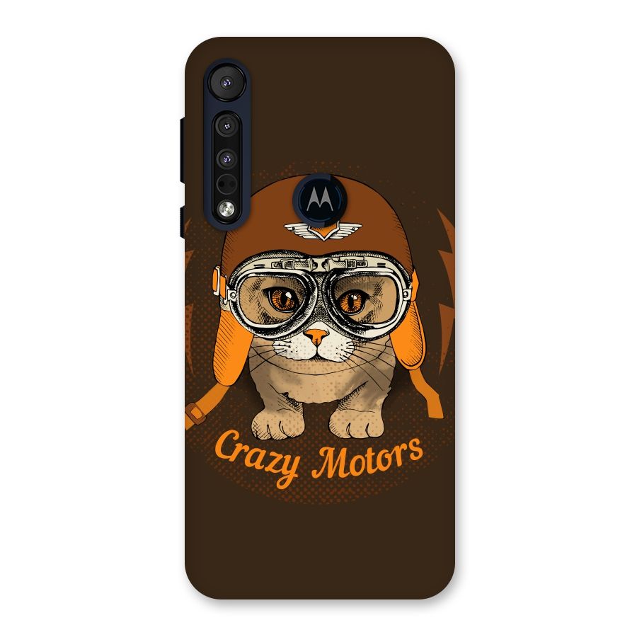 Crazy cat Back Case for Motorola One Macro
