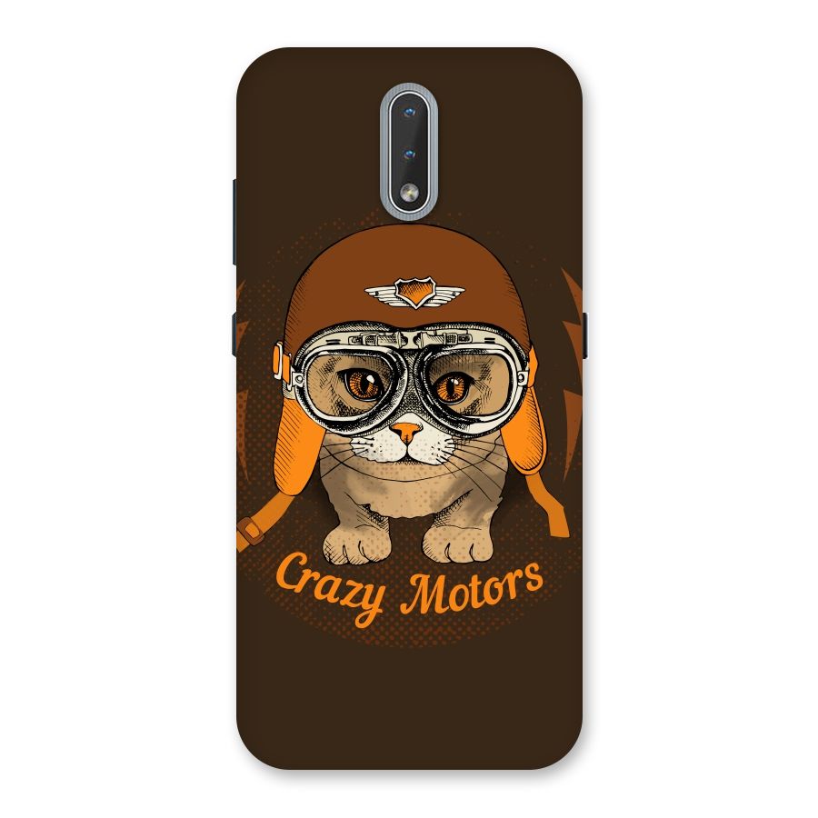 Crazy cat Back Case for Nokia 2.3