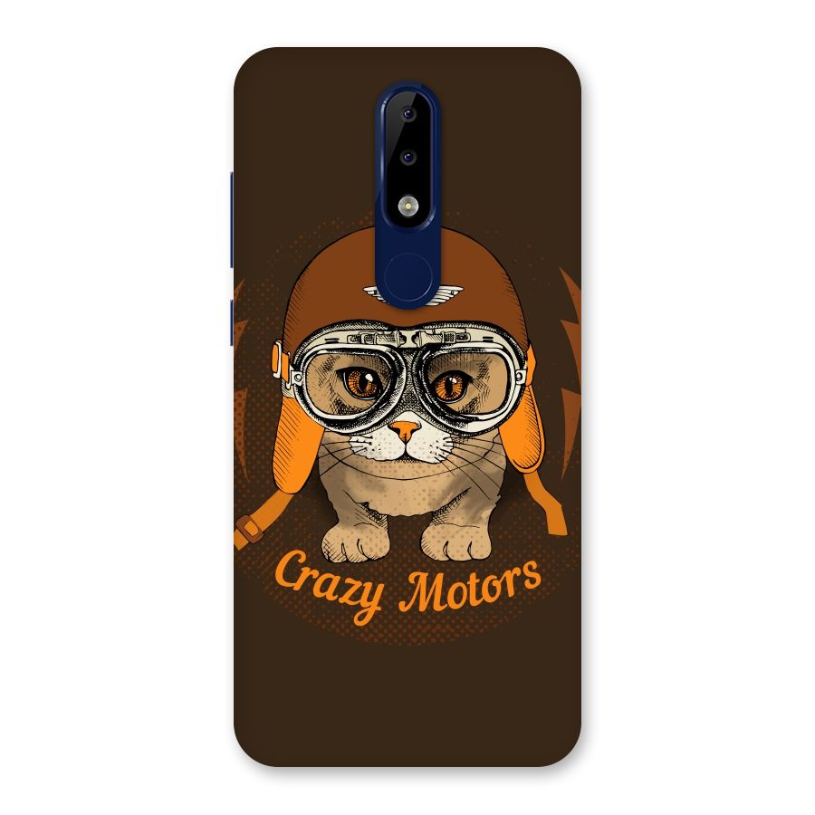 Crazy cat Back Case for Nokia 5.1 Plus