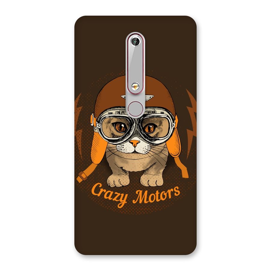 Crazy cat Back Case for Nokia 6.1