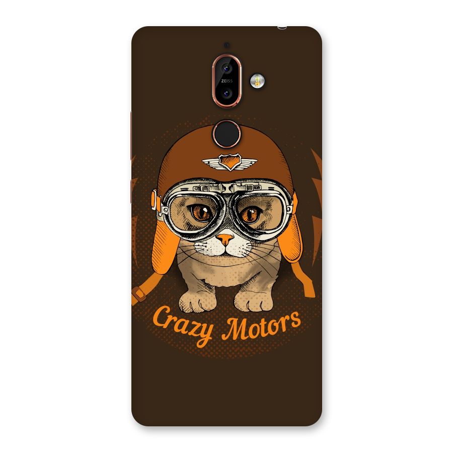 Crazy cat Back Case for Nokia 7 Plus