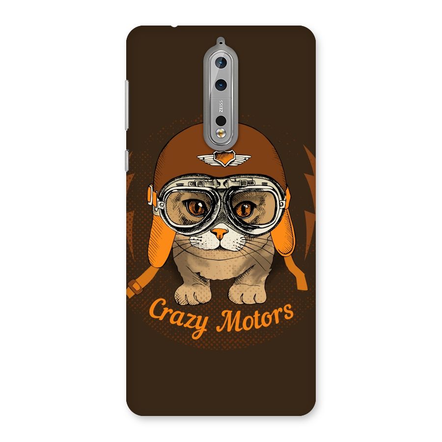Crazy cat Back Case for Nokia 8
