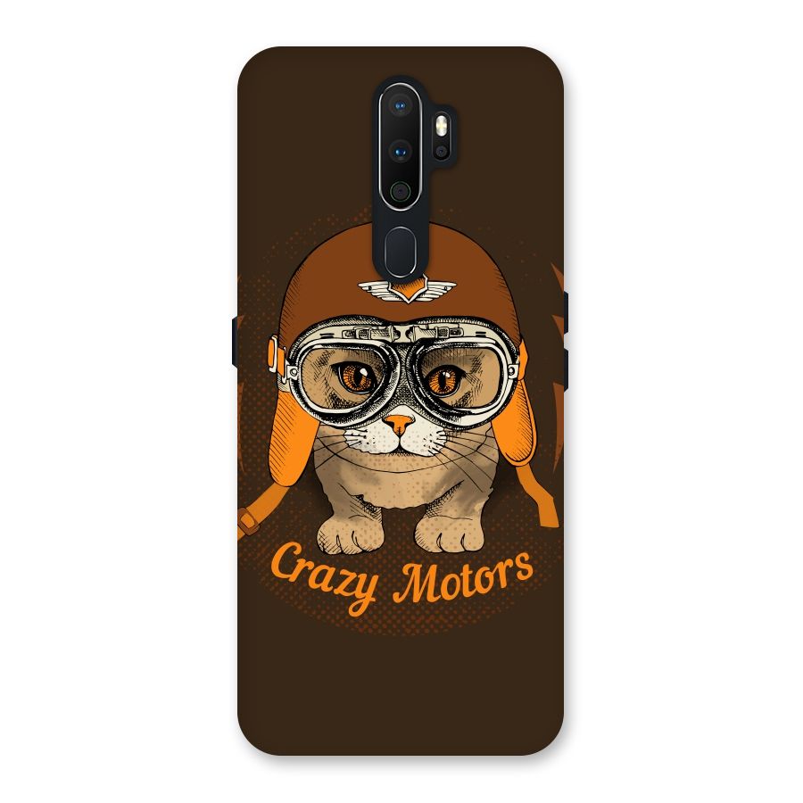 Crazy cat Back Case for Oppo A5 (2020)
