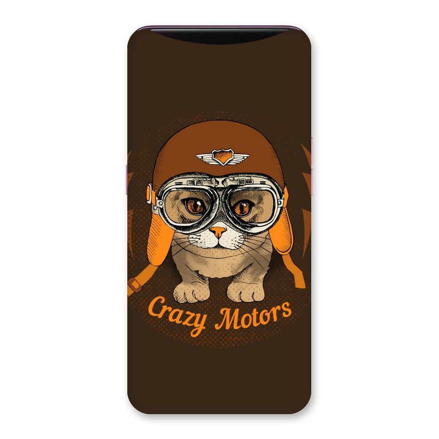 Crazy cat Back Case for Oppo Find X