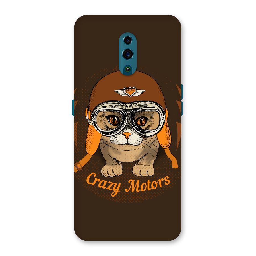 Crazy cat Back Case for Oppo Reno