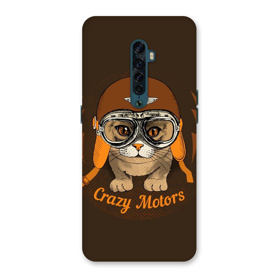 Crazy cat Back Case for Oppo Reno2