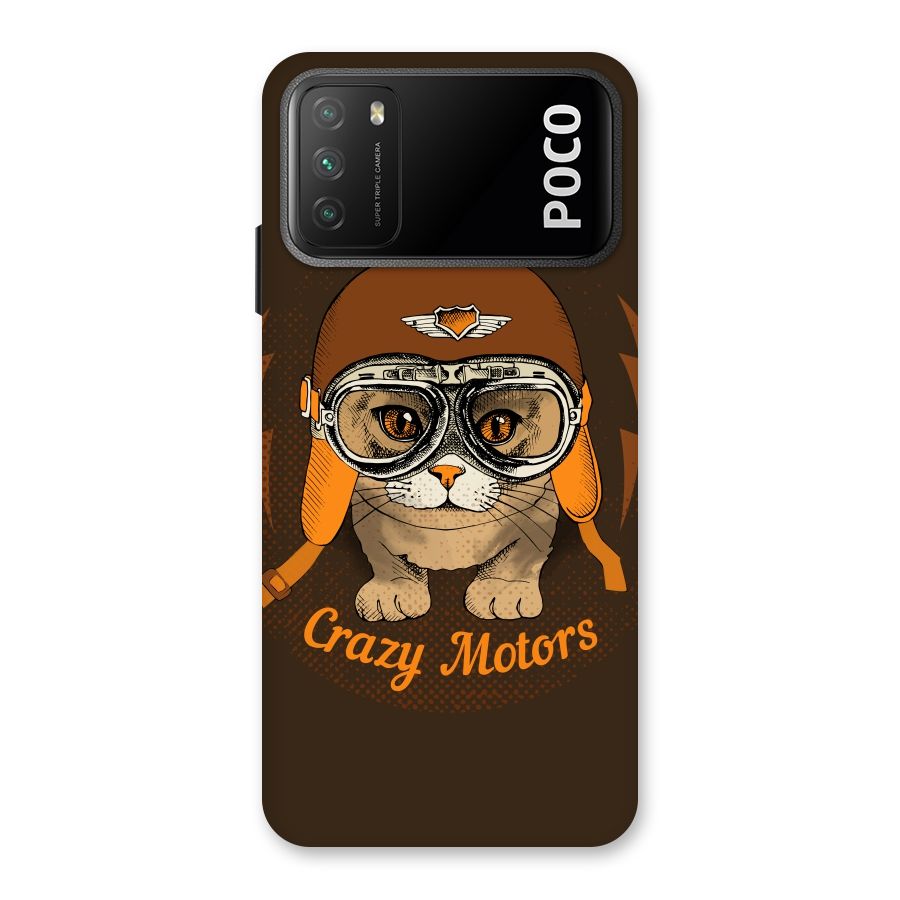 Crazy cat Back Case for Poco M3