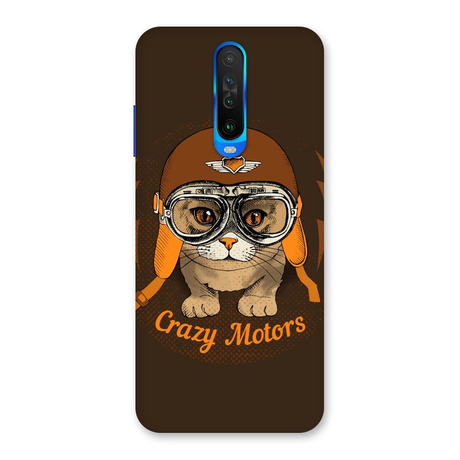 Crazy cat Back Case for Poco X2