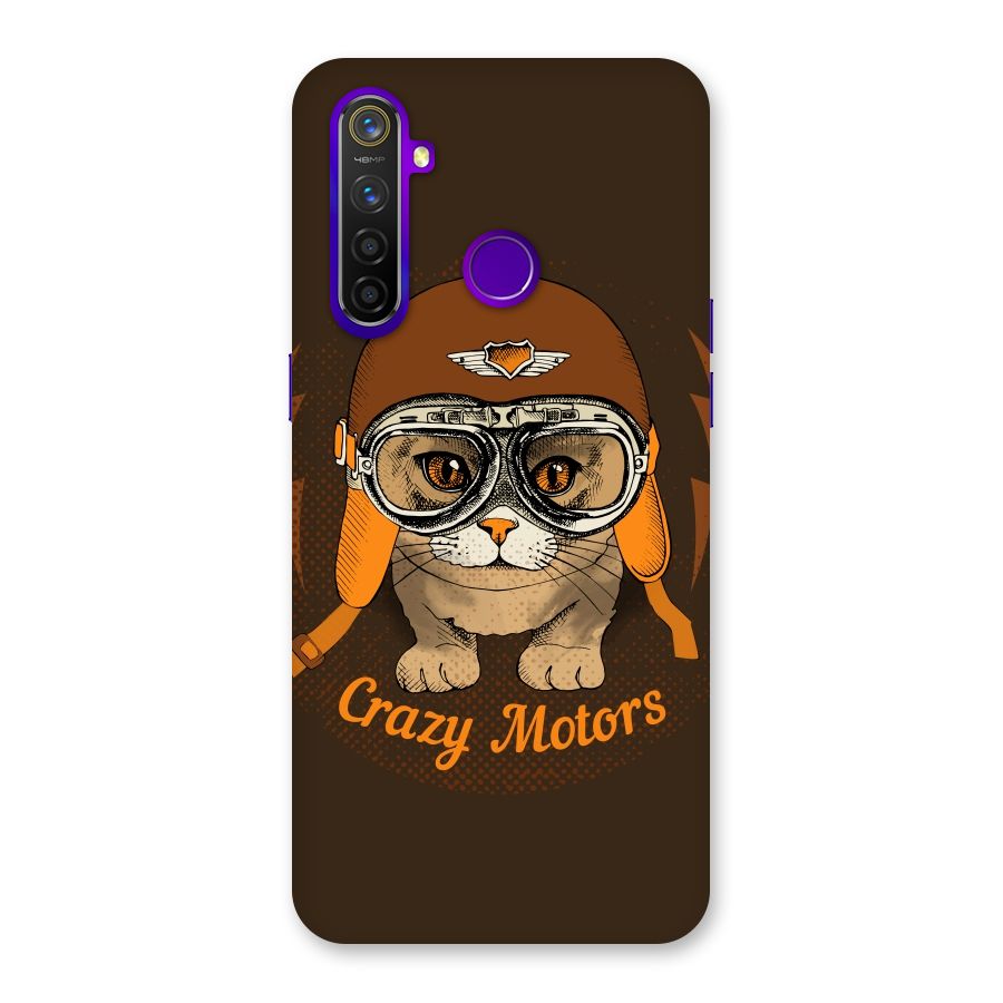 Crazy cat Back Case for Realme 5 Pro