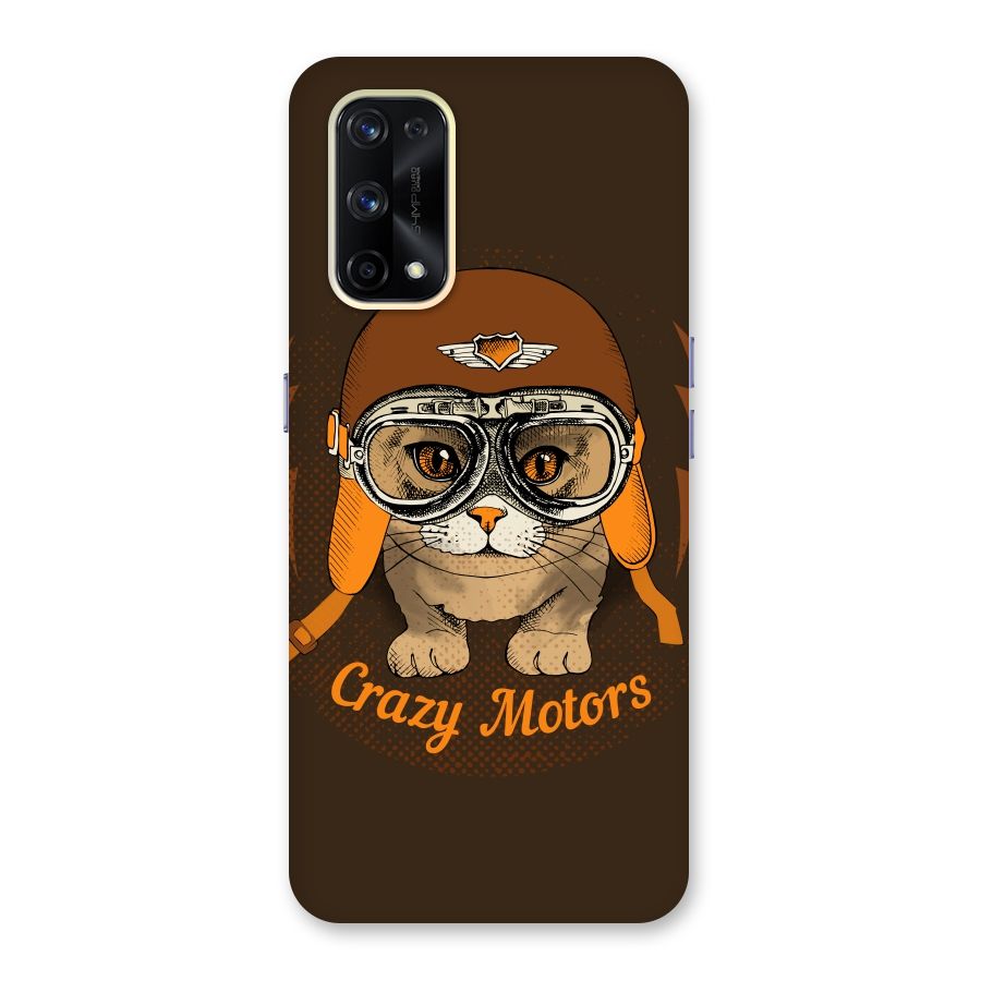 Crazy cat Glass Back Case for Realme X7 Pro