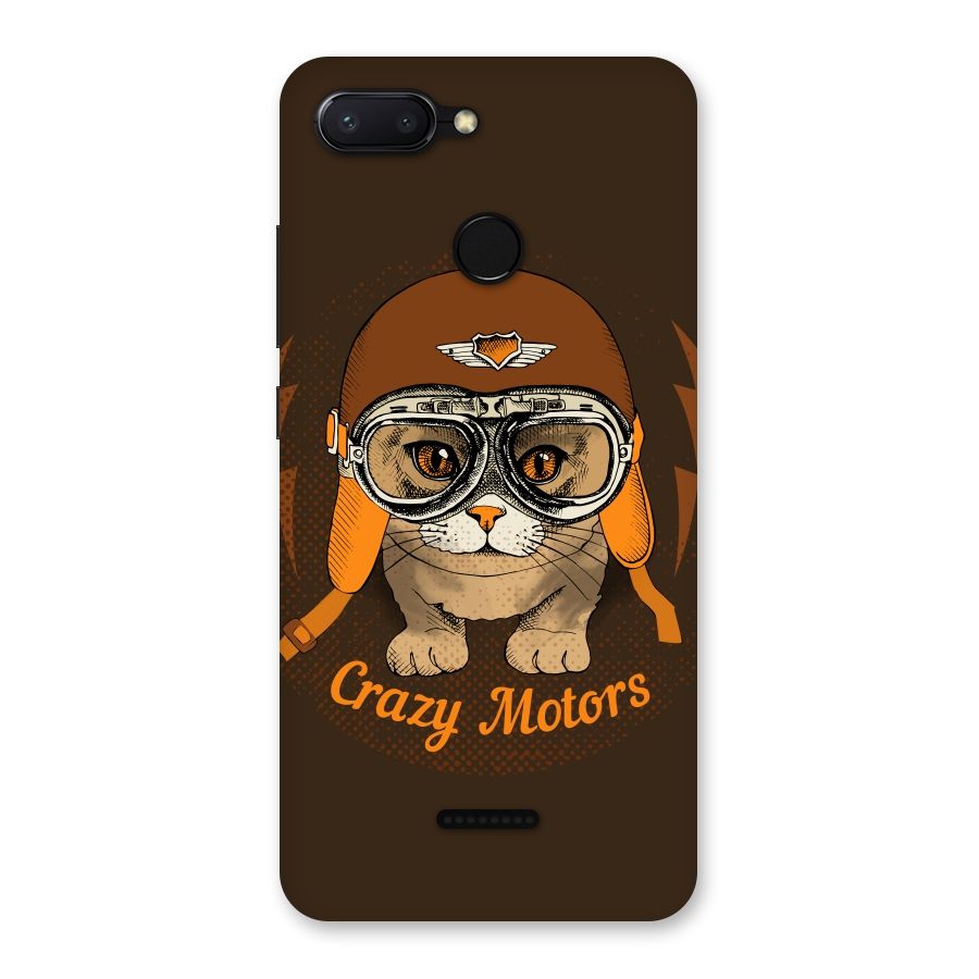 Crazy cat Back Case for Redmi 6