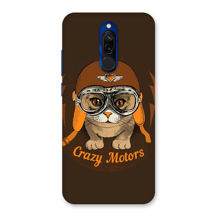 Crazy cat Back Case for Redmi 8