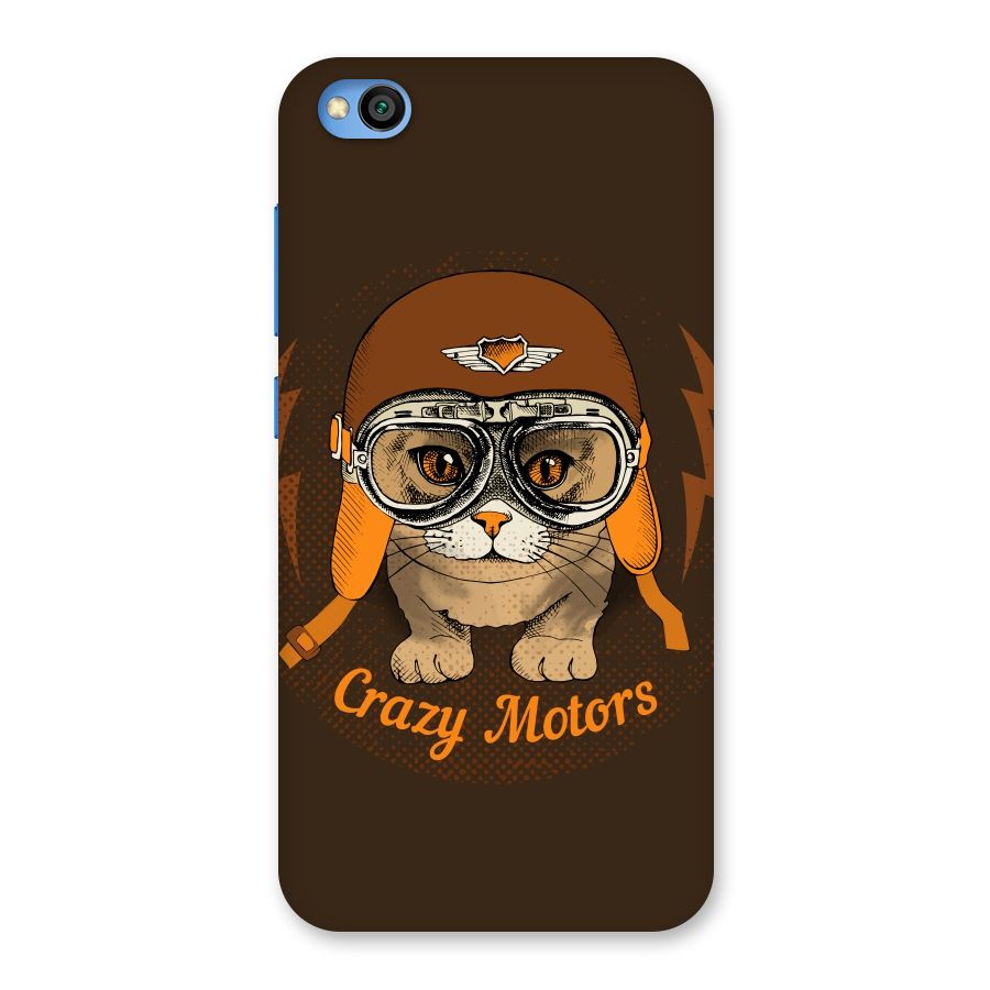 Crazy cat Back Case for Redmi Go