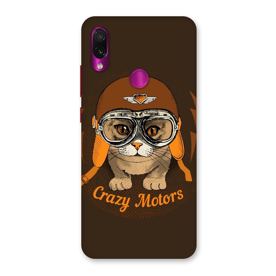 Crazy cat Back Case for Redmi Note 7 Pro