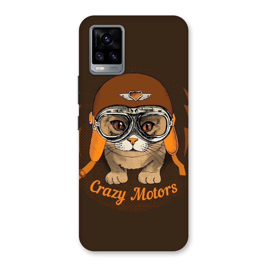Crazy cat Back Case for Vivo V20