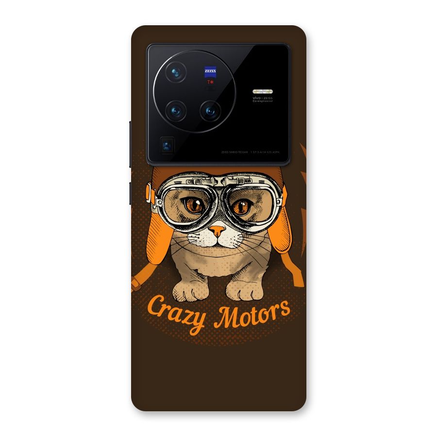 Crazy cat Back Case for Vivo X80 Pro