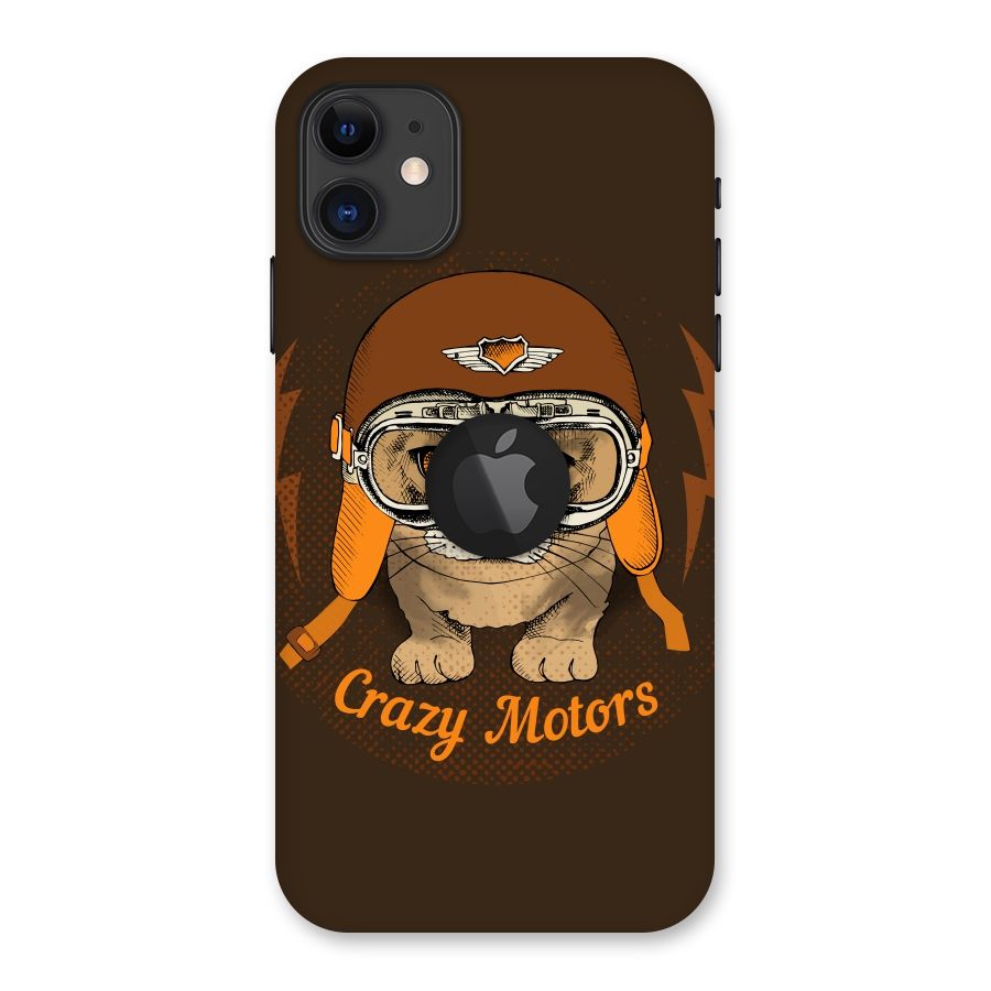 Crazy cat Back Case for iPhone 11 Logo Cut