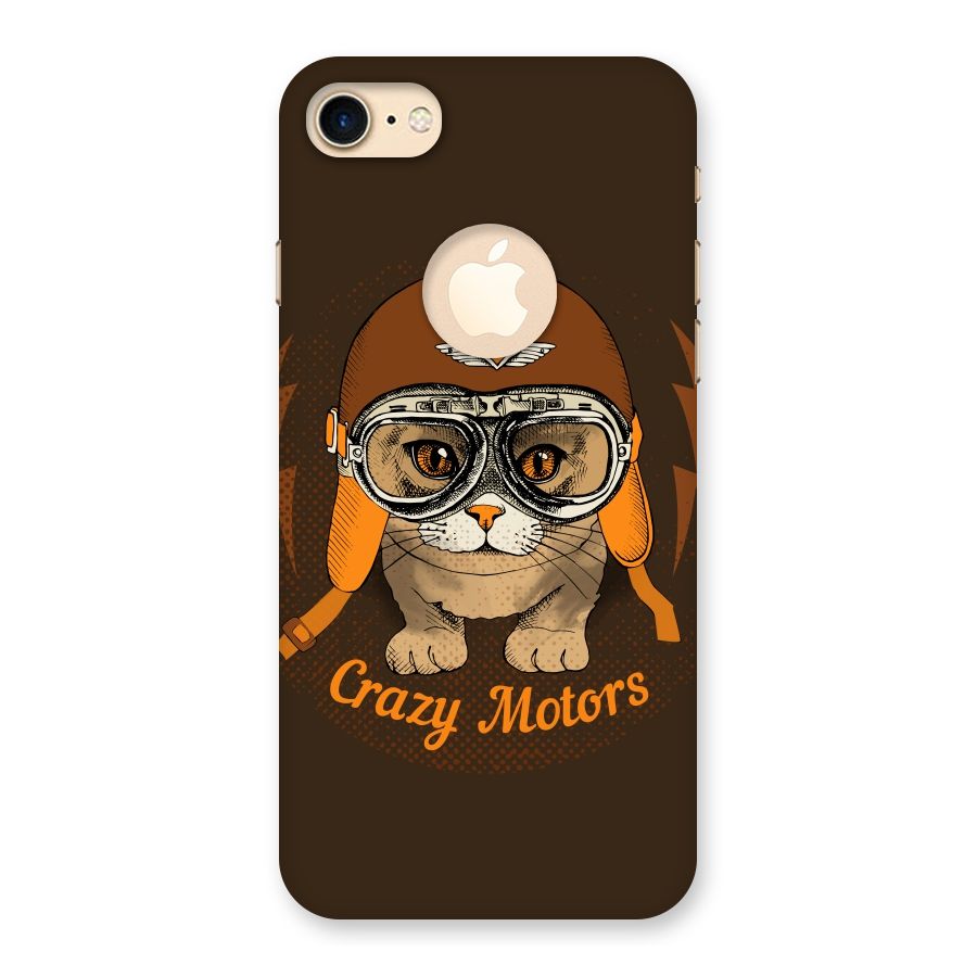 Crazy cat Back Case for iPhone 7 Logo Cut