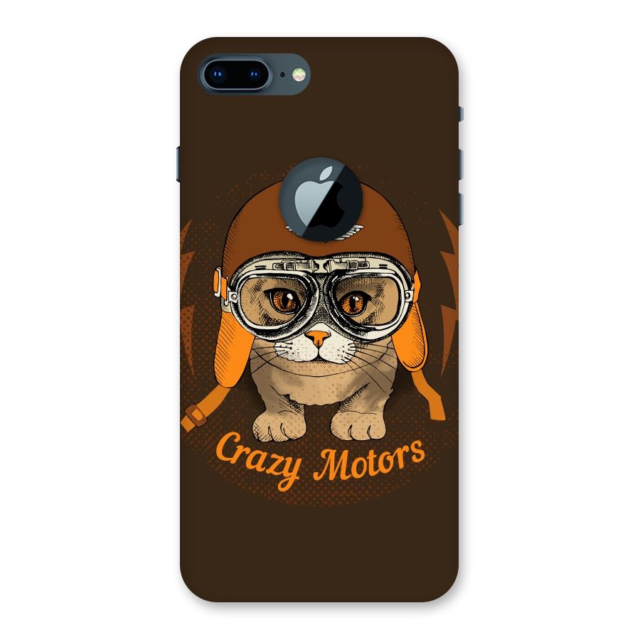 Crazy cat Back Case for iPhone 7 Plus Logo Cut