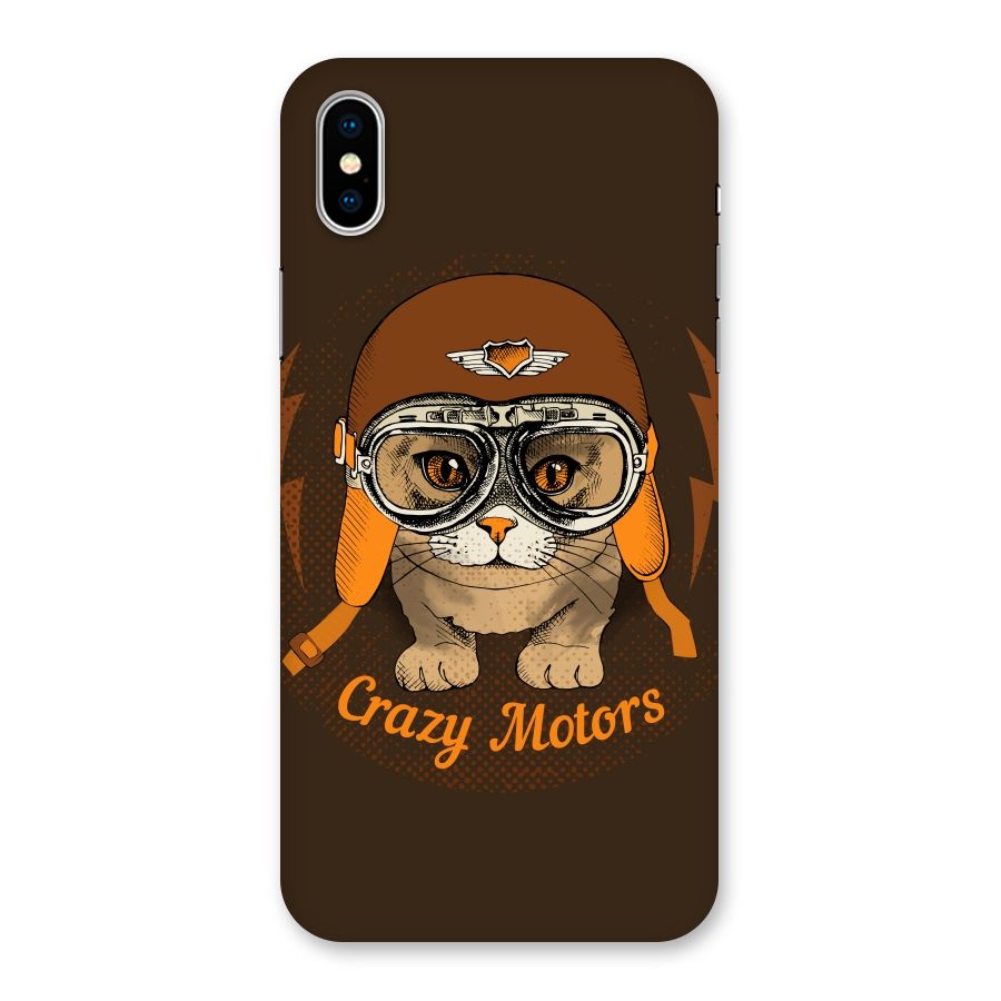 Crazy cat Back Case for iPhone XS