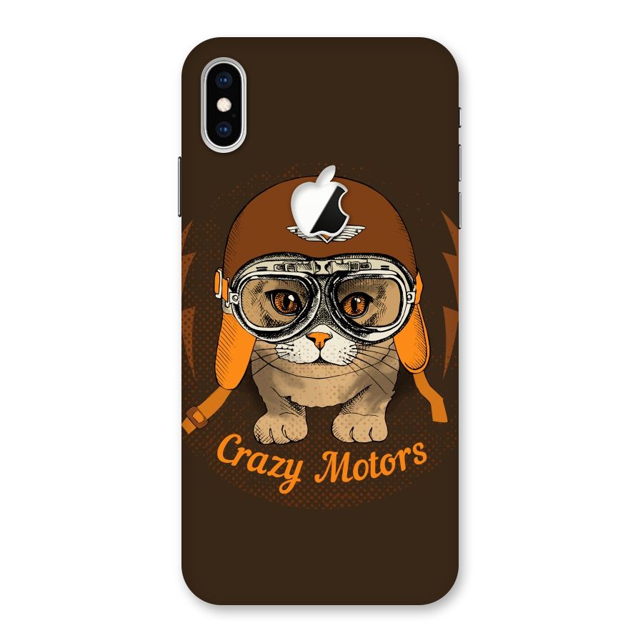 Crazy cat Back Case for iPhone XS Max Apple Cut