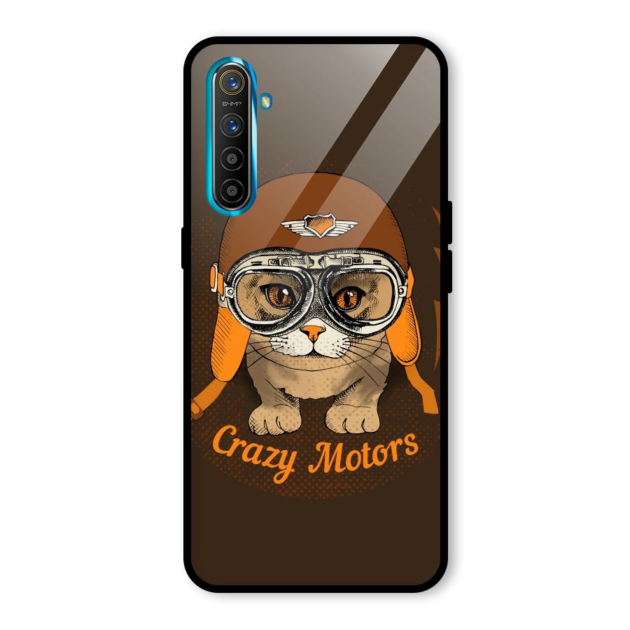 Crazy cat Glass Back Case for Realme X2