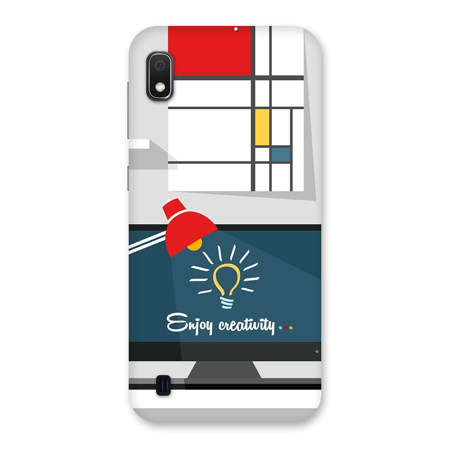 Creative Workspace Design Back Case for Galaxy A10
