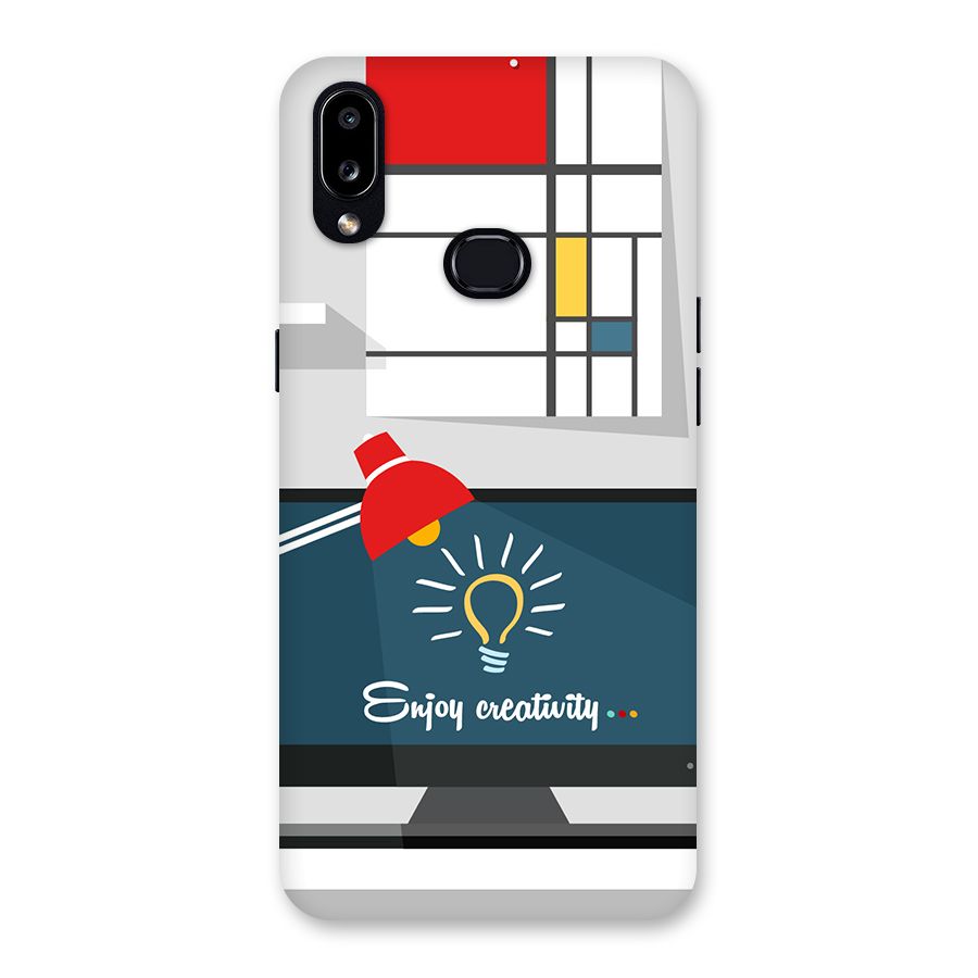 Creative Workspace Design Back Case for Galaxy A10s