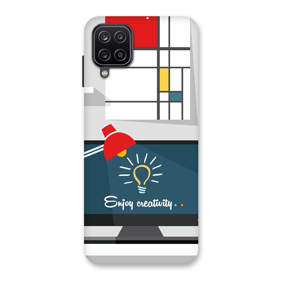 Creative Workspace Design Back Case for Galaxy A12