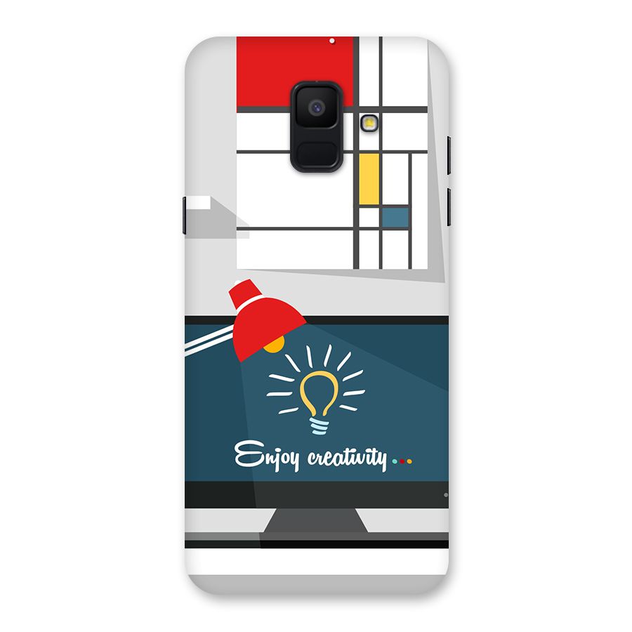 Creative Workspace Design Back Case for Galaxy A6 (2018)