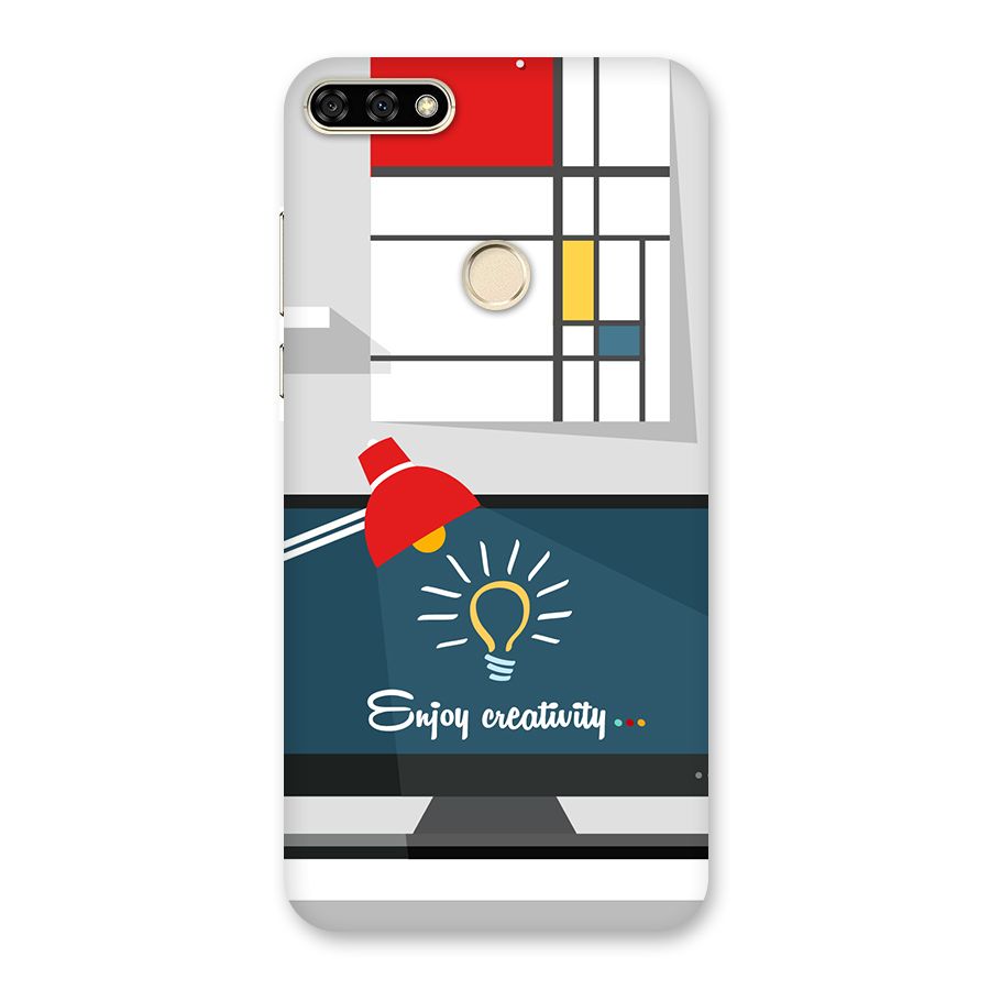Creative Workspace Design Back Case for Honor 7A
