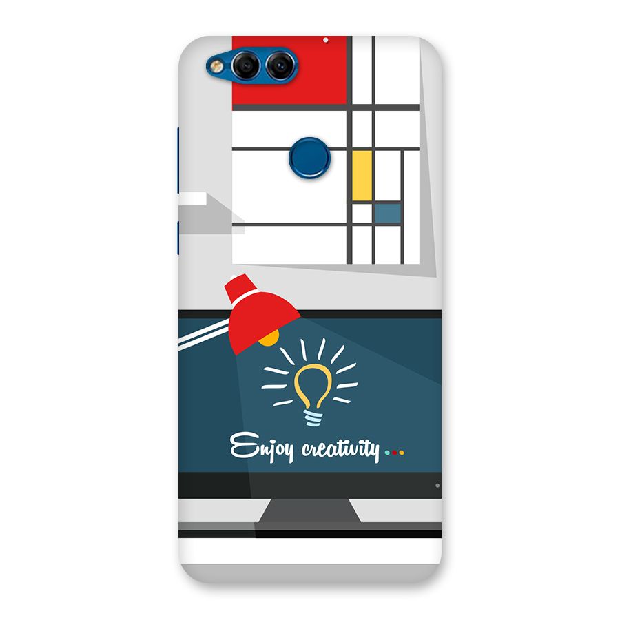 Creative Workspace Design Back Case for Honor 7X