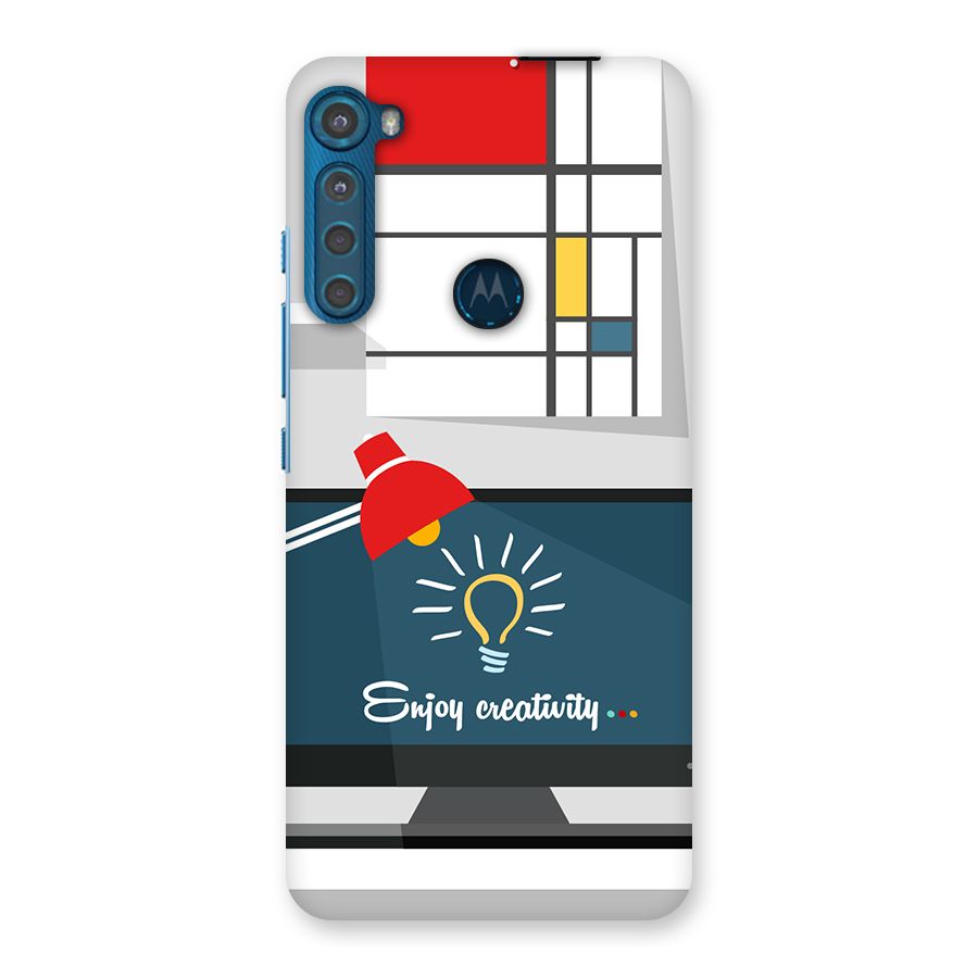 Creative Workspace Design Back Case for Motorola One Fusion Plus