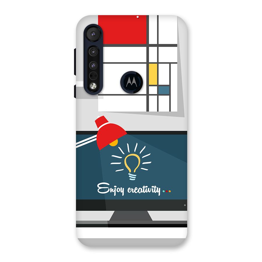 Creative Workspace Design Back Case for Motorola One Macro