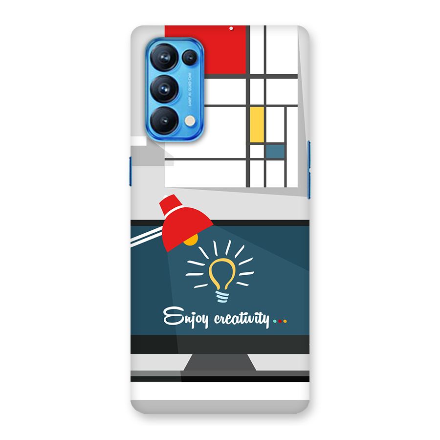 Creative Workspace Design Back Case for Oppo Reno5 Pro 5G