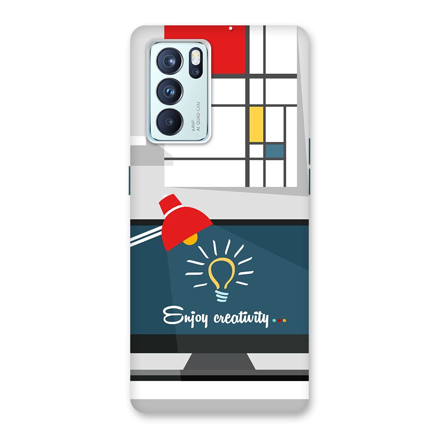 Creative Workspace Design Back Case for Oppo Reno6 Pro 5G