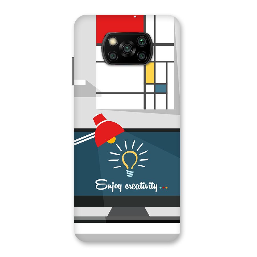Creative Workspace Design Back Case for Poco X3