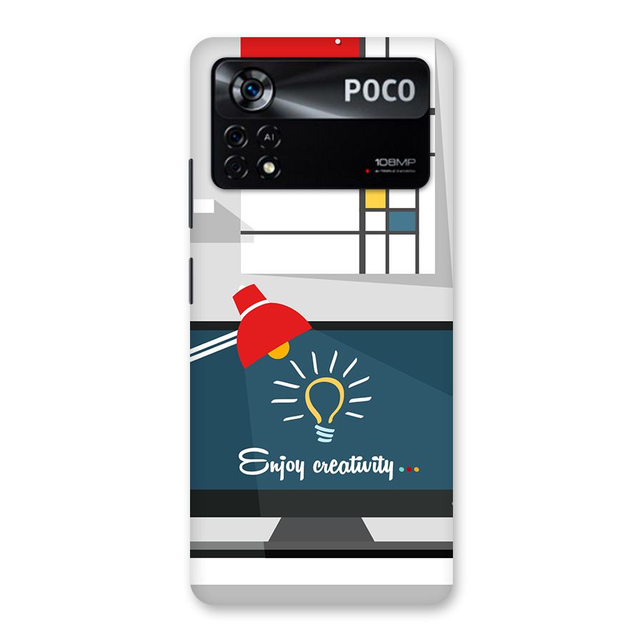 Creative Workspace Design Back Case for Poco X4 Pro 5G