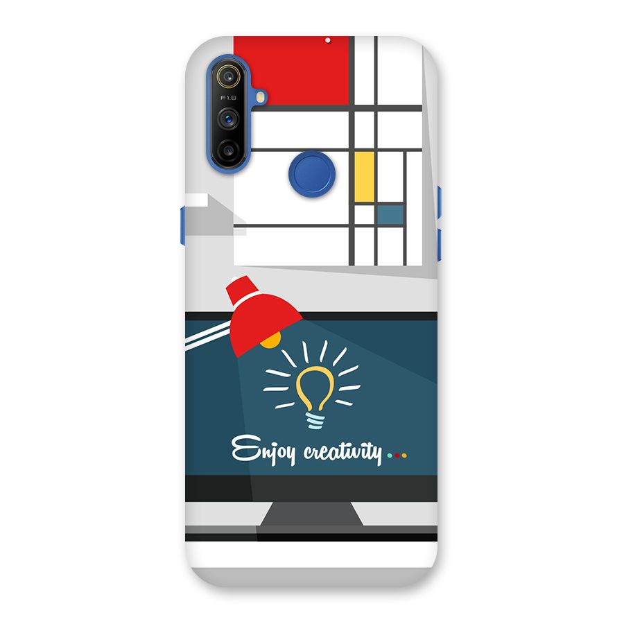 Creative Workspace Design Back Case for Realme Narzo 10A