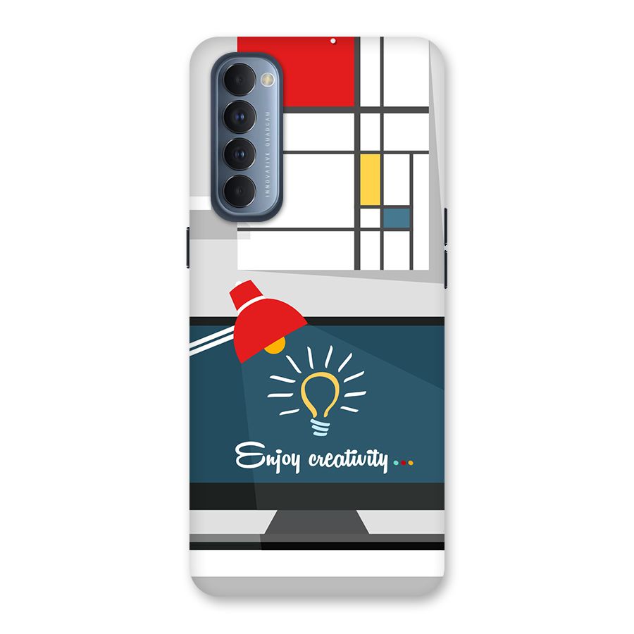 Creative Workspace Design Back Case for Reno4 Pro