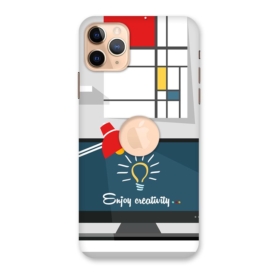 Creative Workspace Design Back Case for iPhone 11 Pro Max Logo Cut