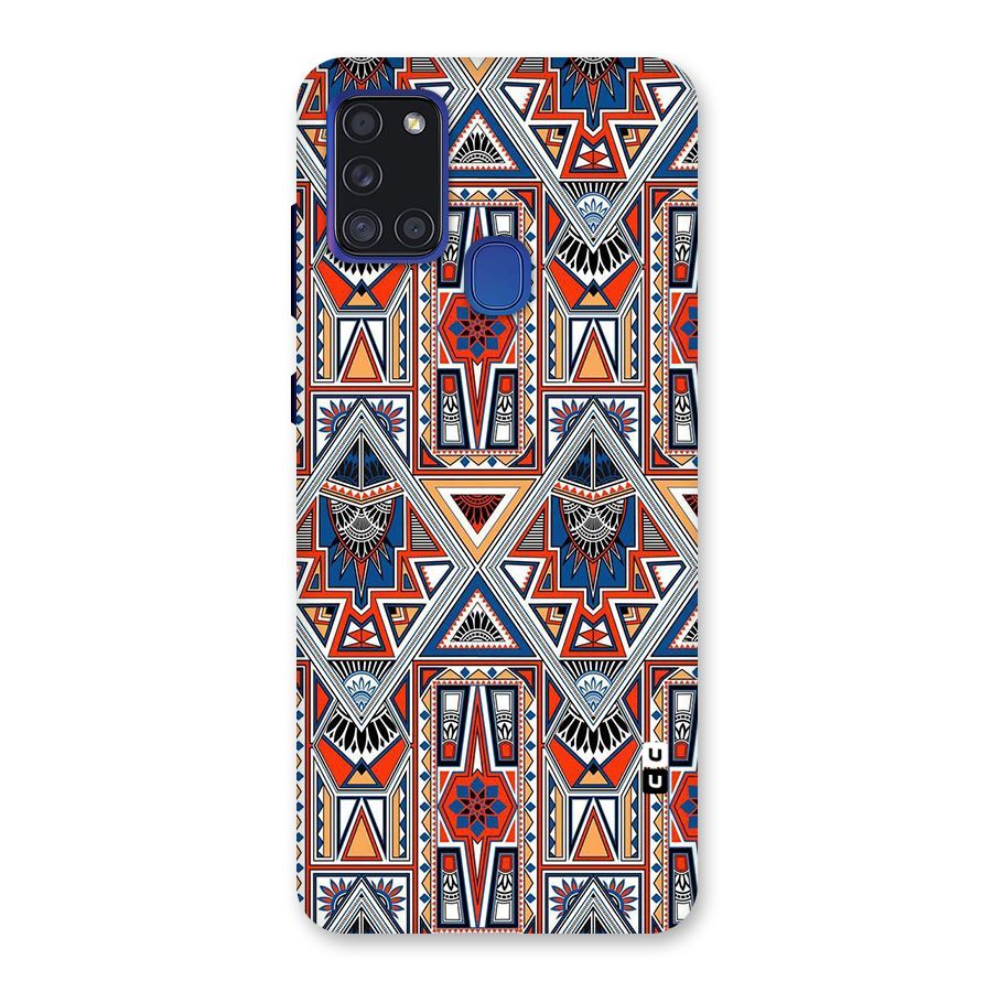 Creative Aztec Art Back Case for Galaxy A21s