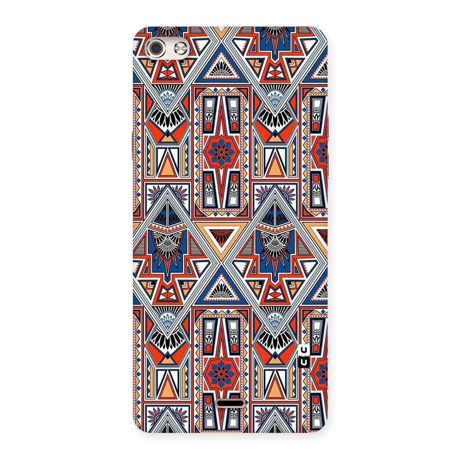 Creative Aztec Art Back Case for Micromax Canvas Silver 5