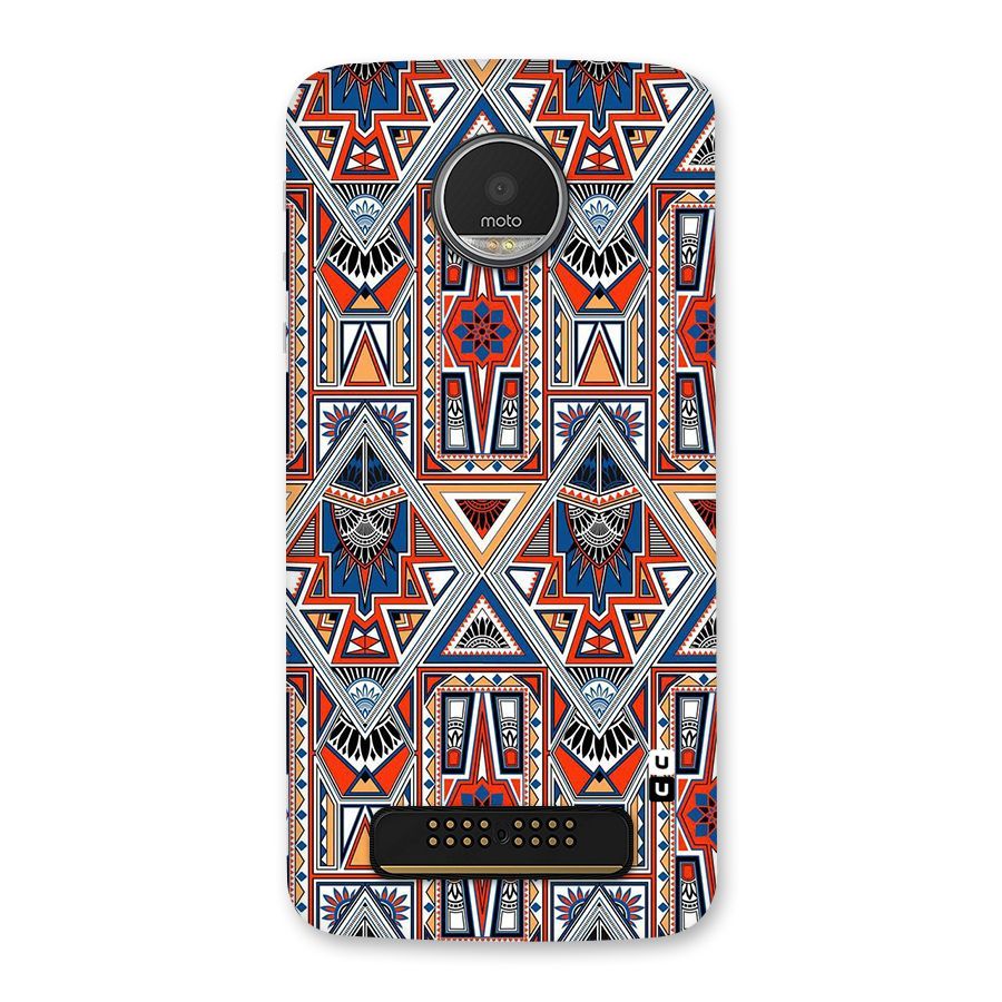 Creative Aztec Art Back Case for Moto Z Play