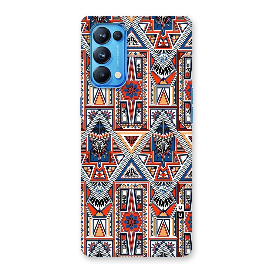 Creative Aztec Art Back Case for Oppo Reno5 Pro 5G