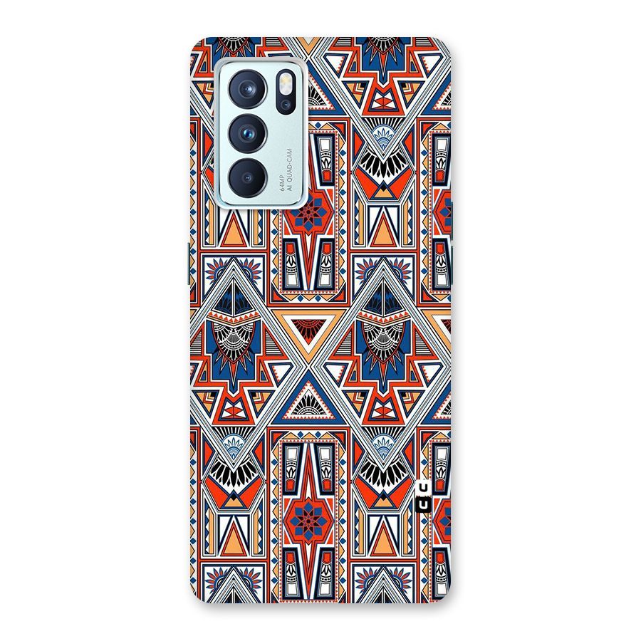 Creative Aztec Art Back Case for Oppo Reno6 Pro 5G