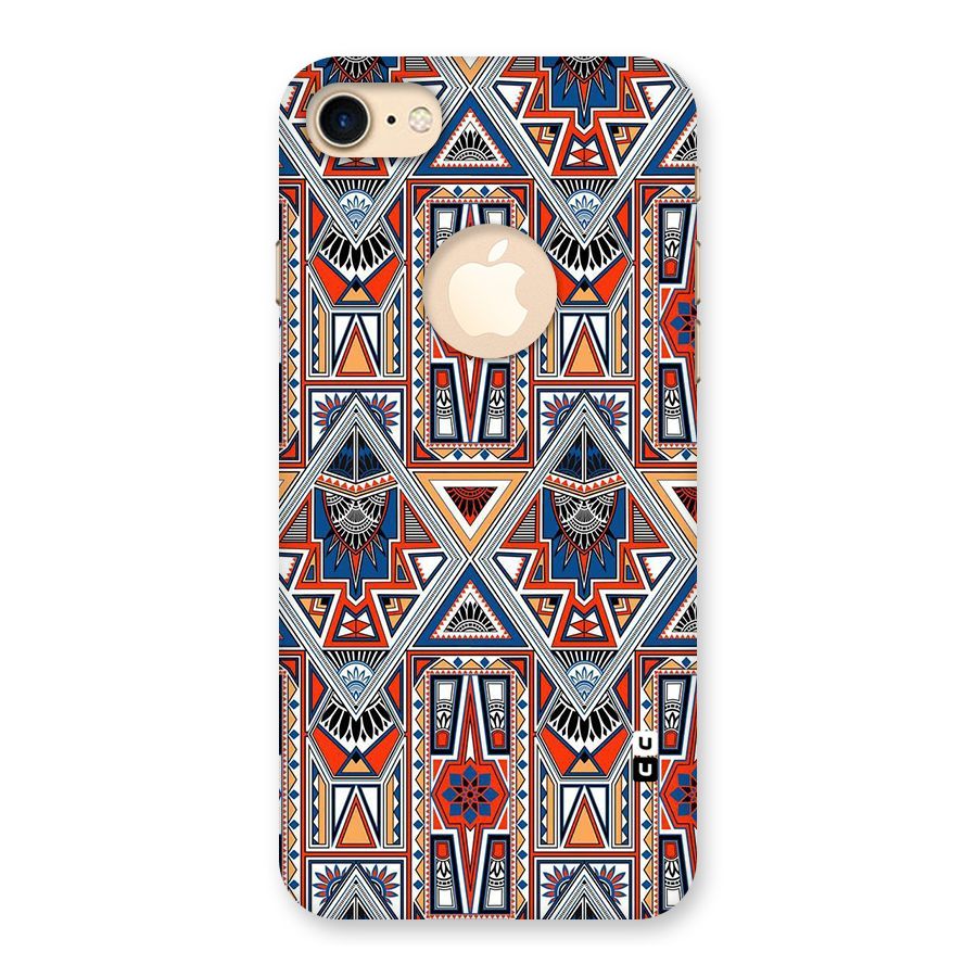 Creative Aztec Art Back Case for iPhone 7 Logo Cut