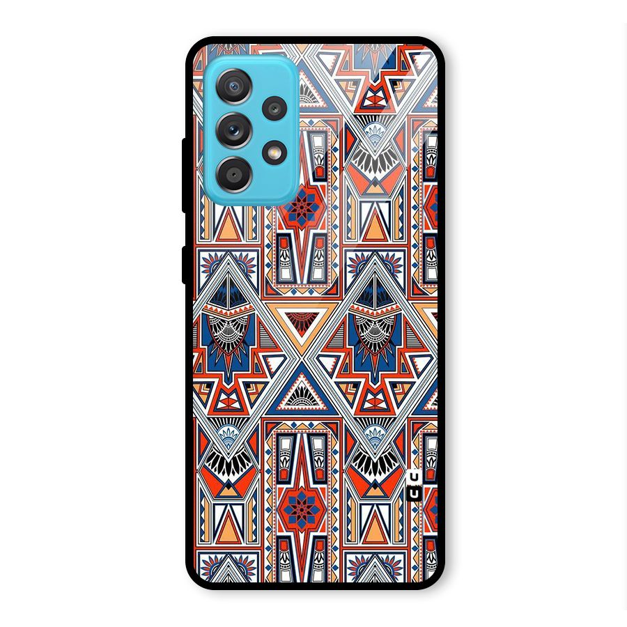 Creative Aztec Art Glass Back Case for Galaxy A52