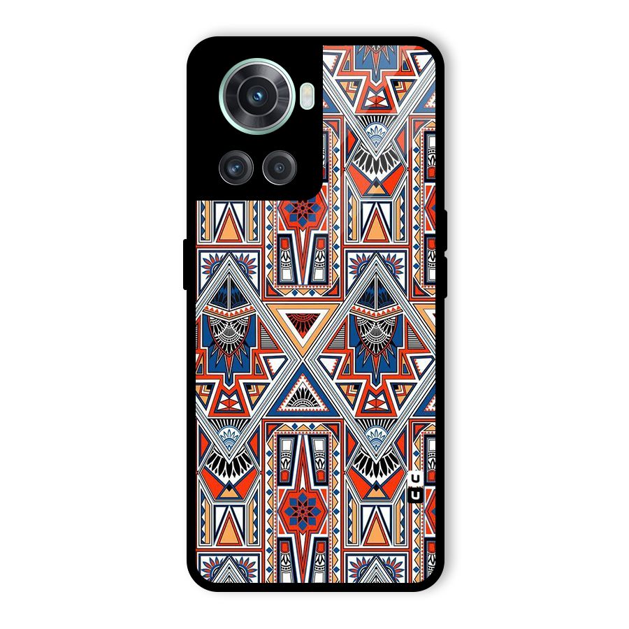 Creative Aztec Art Glass Back Case for OnePlus 10R